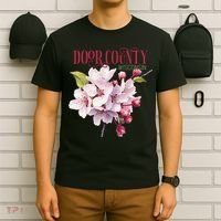 Door County Wisconsin Cherry Blossoms Festival Cherries T-Shirt thumb 6