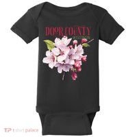 Door County Wisconsin Cherry Blossoms Festival Cherries Baby Bodysuit thumb 0