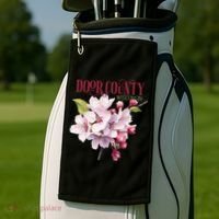 Door County Wisconsin Cherry Blossoms Festival Cherries Golf Towel thumb 2