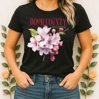 Door County Wisconsin Cherry Blossoms Festival Cherries Women's T-Shirt thumb 2