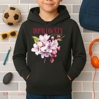 Door County Wisconsin Cherry Blossoms Festival Cherries Kids Hoodie thumb 2