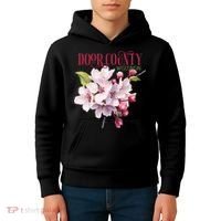 Door County Wisconsin Cherry Blossoms Festival Cherries Kids Hoodie thumb 4