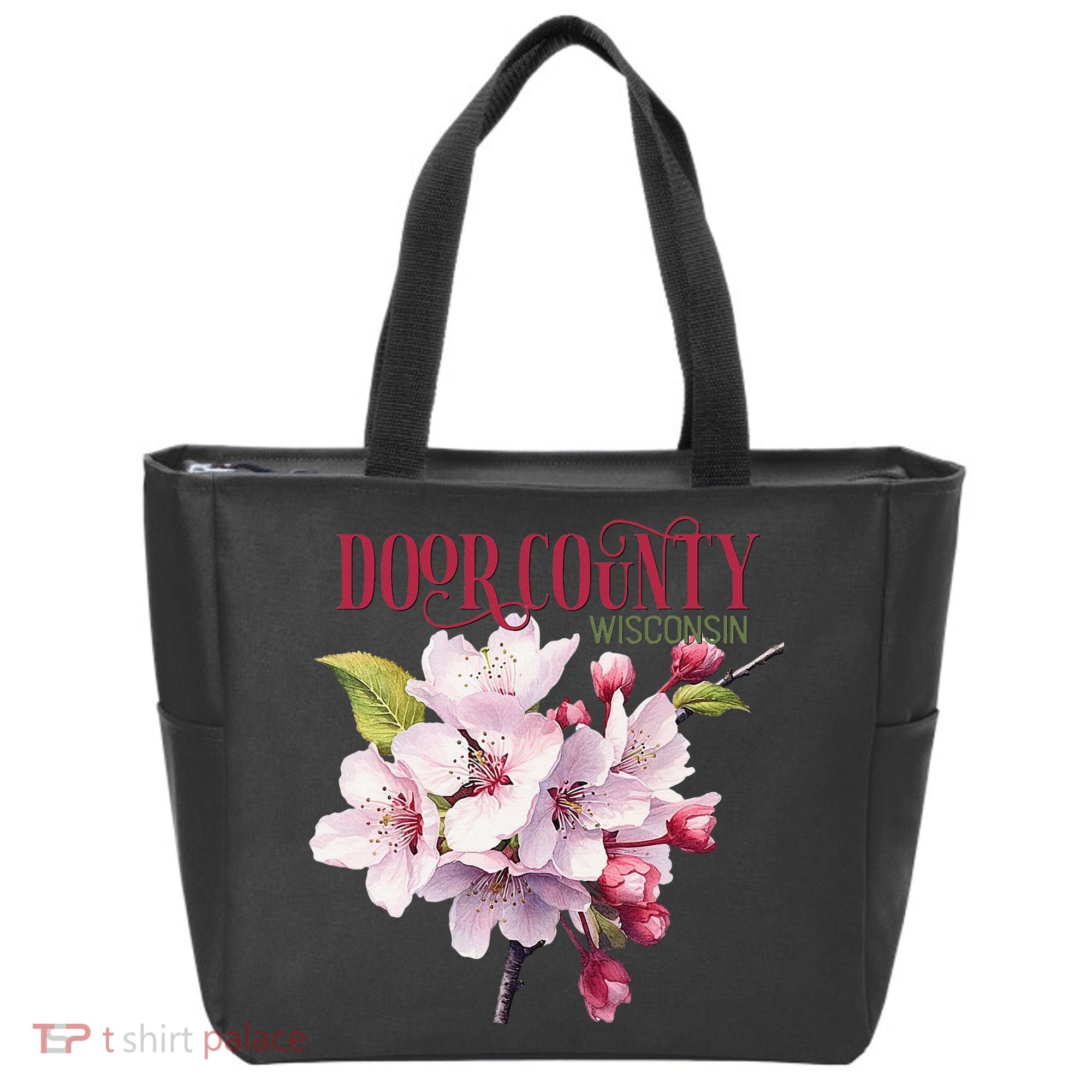 Door County Wisconsin Cherry Blossoms Festival Cherries Tote Bag