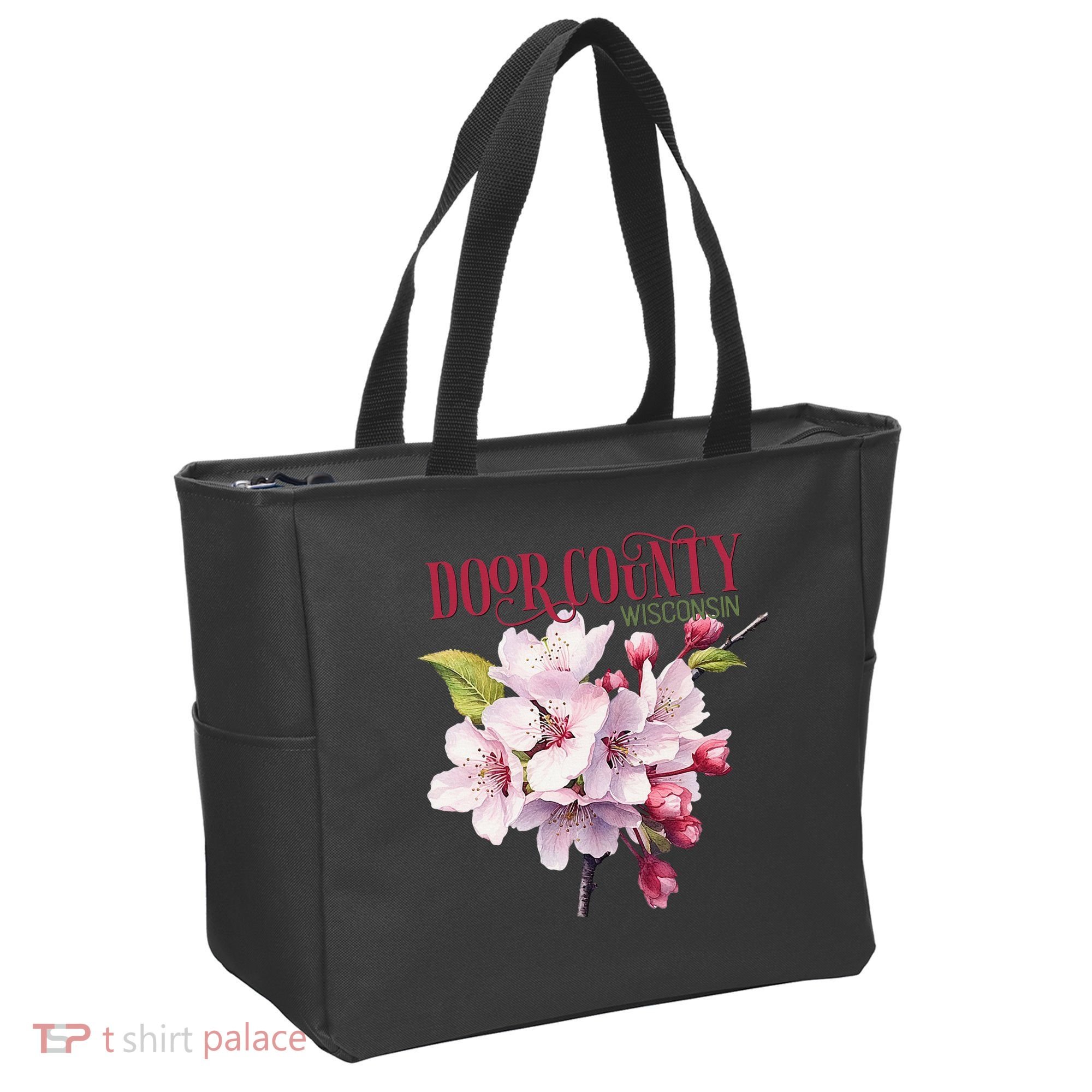 Door County Wisconsin Cherry Blossoms Festival Cherries Tote Bag