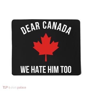 Dear Canada We Hate Him Too Mousepad