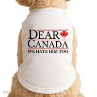 Dear Canada We Hate Him Too Doggie Tank thumb 0