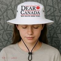 Dear Canada We Hate Him Too Bucket Hat thumb 3