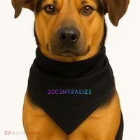 Decentralize Crypto Web3 Blockchain USA-Made Doggie Bandana thumb 1