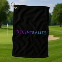 Decentralize Crypto Web3 Blockchain Golf Towel thumb 1