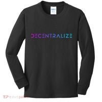 Decentralize Crypto Web3 Blockchain Kids Long Sleeve Shirt thumb 0