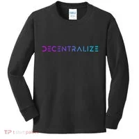 Decentralize Crypto Web3 Blockchain Kids Long Sleeve Shirt thumb 0
