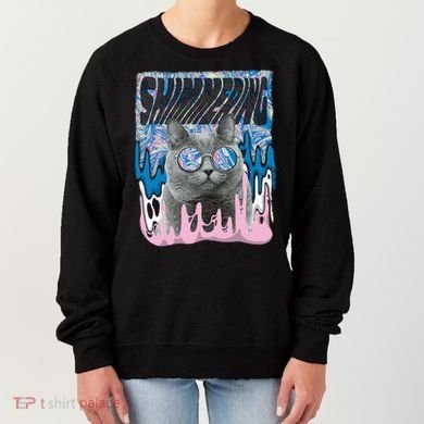 Dazed Cat With Glasses Women's Sweatshirt