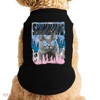 Dazed Cat With Glasses Doggie Tank thumb 0