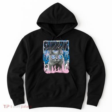 Dazed Cat With Glasses Hoodie