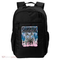 Dazed Cat With Glasses Backpack thumb 0