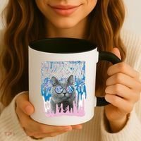Dazed Cat With Glasses Coffee Mug thumb 3