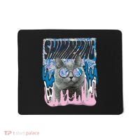 Dazed Cat With Glasses Mousepad thumb 0