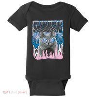 Dazed Cat With Glasses Baby Bodysuit thumb 0