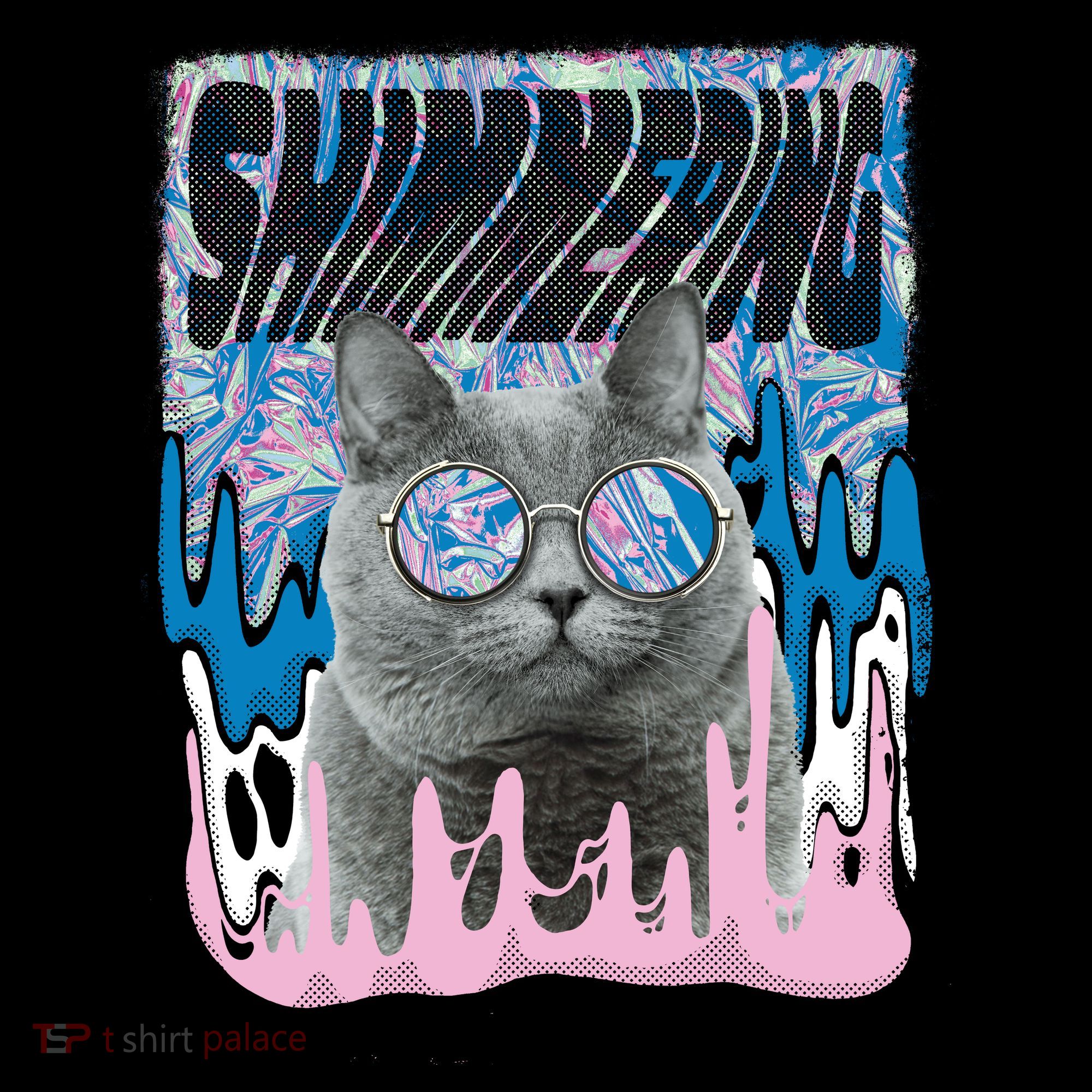 Dazed Cat With Glasses Baby Bodysuit