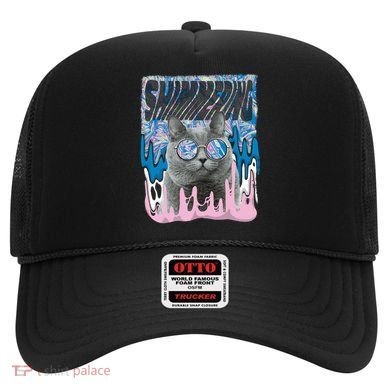 Dazed Cat With Glasses Hat