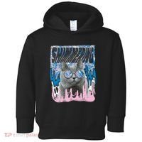 Dazed Cat With Glasses Toddler Hoodie thumb 0