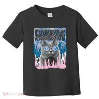 Dazed Cat With Glasses Toddler T-Shirt thumb 0