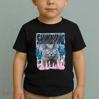 Dazed Cat With Glasses Toddler T-Shirt thumb 2