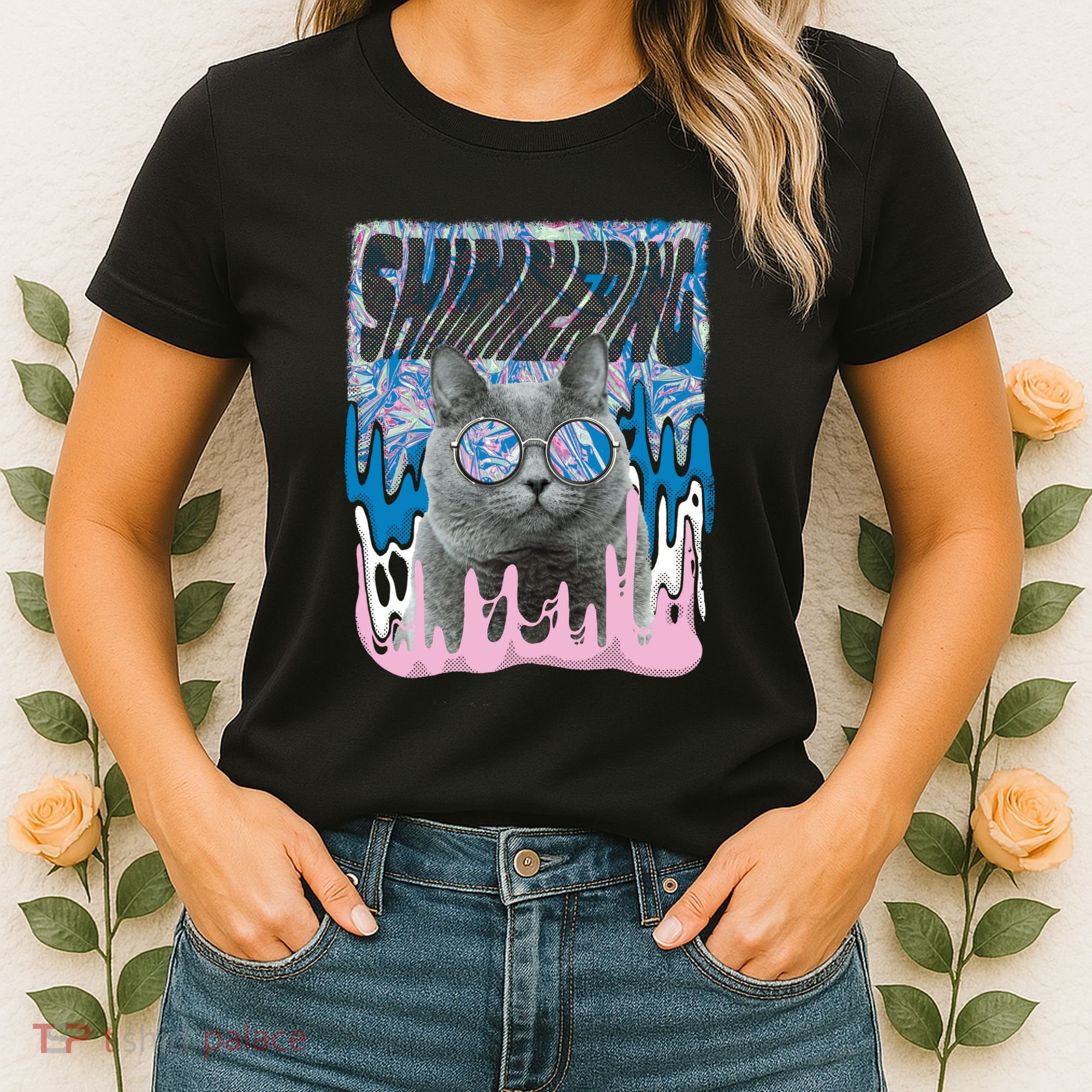 Dazed Cat With Glasses Women's T-Shirt
