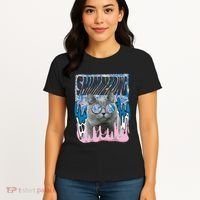 Dazed Cat With Glasses Women's T-Shirt thumb 4
