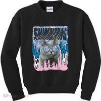 Dazed Cat With Glasses Kids Sweatshirt thumb 0