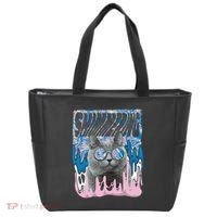 Dazed Cat With Glasses Tote Bag thumb 0
