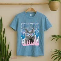 Dazed Cat With Glasses T-Shirt thumb 2