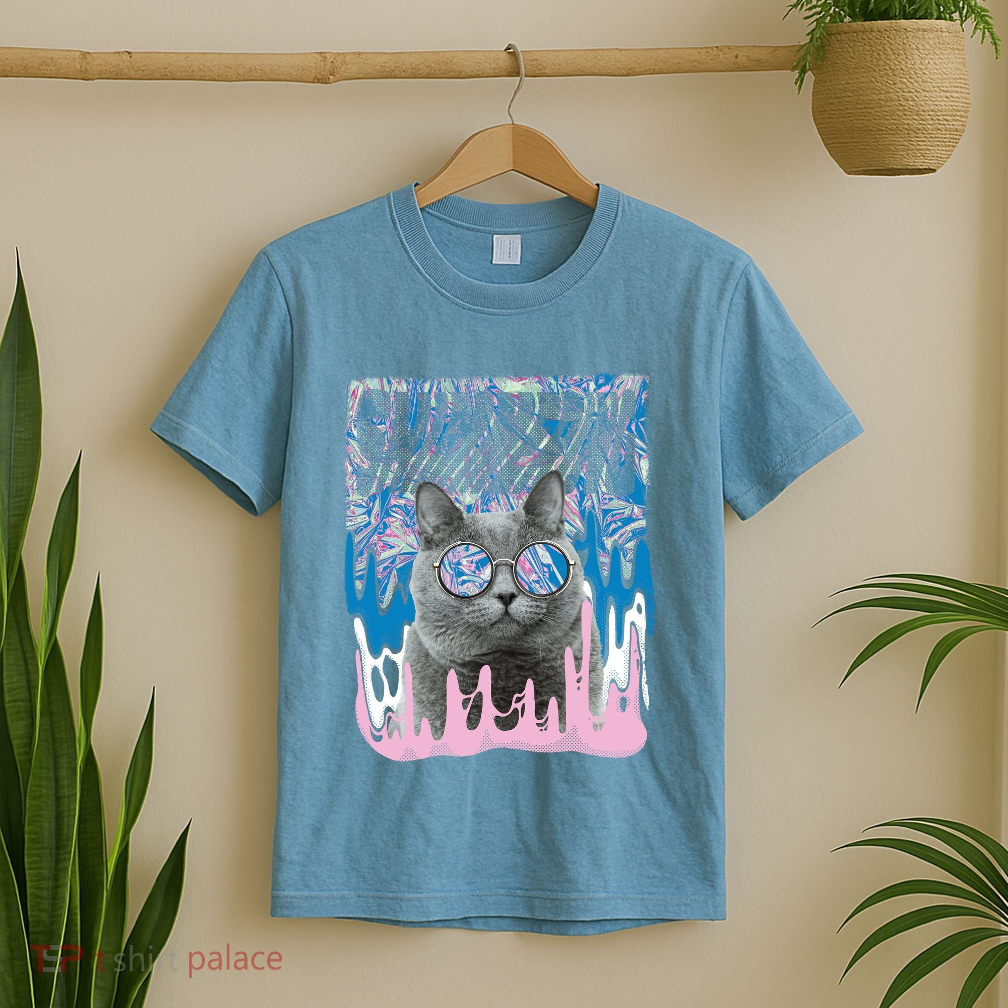 Dazed Cat With Glasses T-Shirt