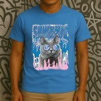Dazed Cat With Glasses T-Shirt thumb 3