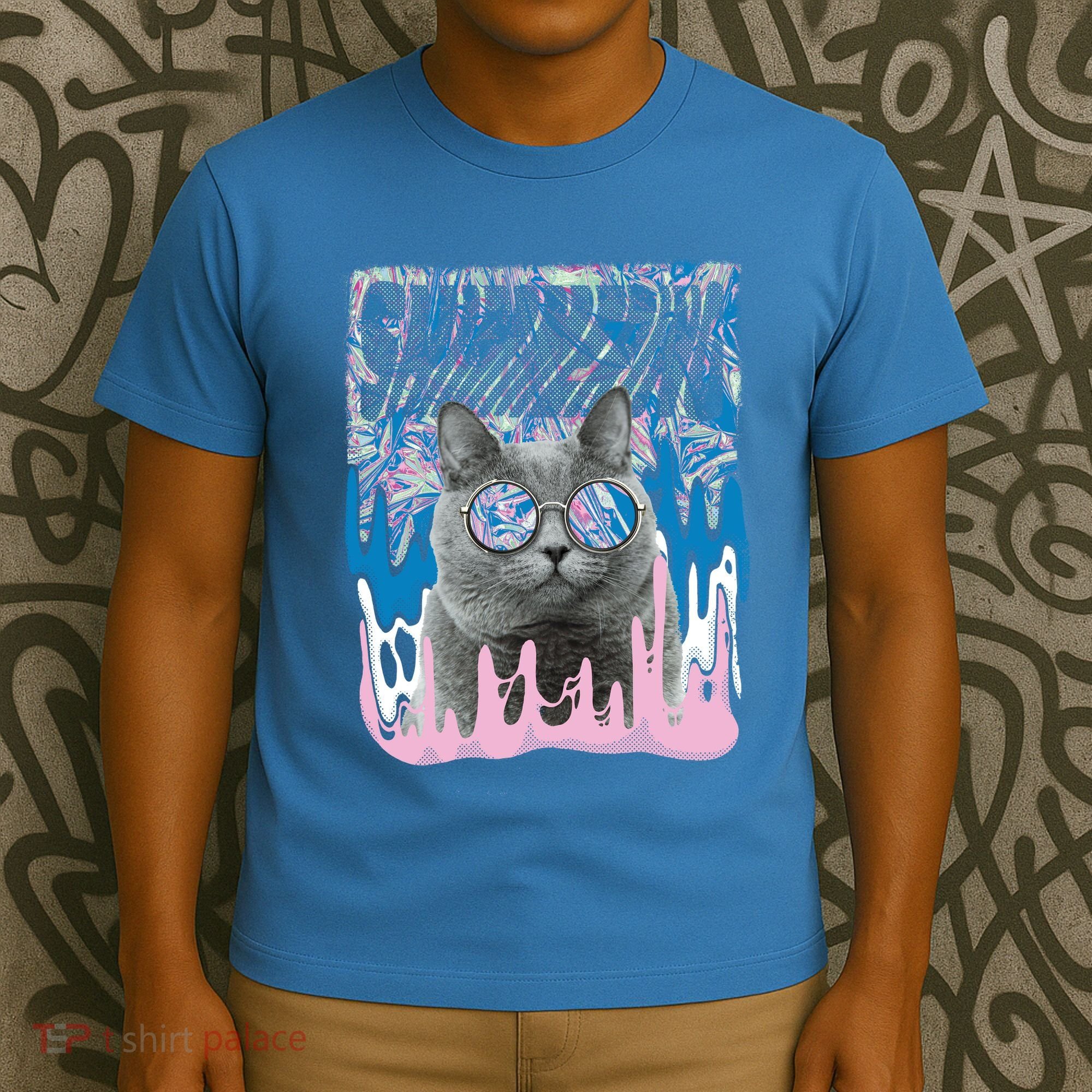 Dazed Cat With Glasses T-Shirt