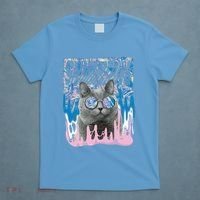 Dazed Cat With Glasses T-Shirt thumb 4