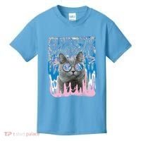 Dazed Cat With Glasses Kids T-Shirt thumb 0