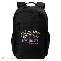 Door County Wisconsin Wildflowers Summer Vacation Souvenir Gift Backpack thumb 0