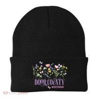 Door County Wisconsin Wildflowers Summer Vacation Souvenir Gift Beanie thumb 0