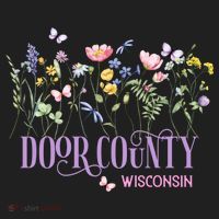 Door County Wisconsin Wildflowers Summer Vacation Souvenir Gift Beanie thumb 2