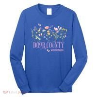 Door County Wisconsin Wildflowers Summer Vacation Souvenir Gift Long Sleeve Shirt thumb 0