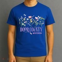 Door County Wisconsin Wildflowers Summer Vacation Souvenir Gift T-Shirt thumb 3