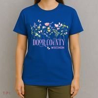 Door County Wisconsin Wildflowers Summer Vacation Souvenir Gift T-Shirt thumb 4