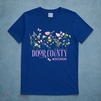 Door County Wisconsin Wildflowers Summer Vacation Souvenir Gift T-Shirt thumb 5