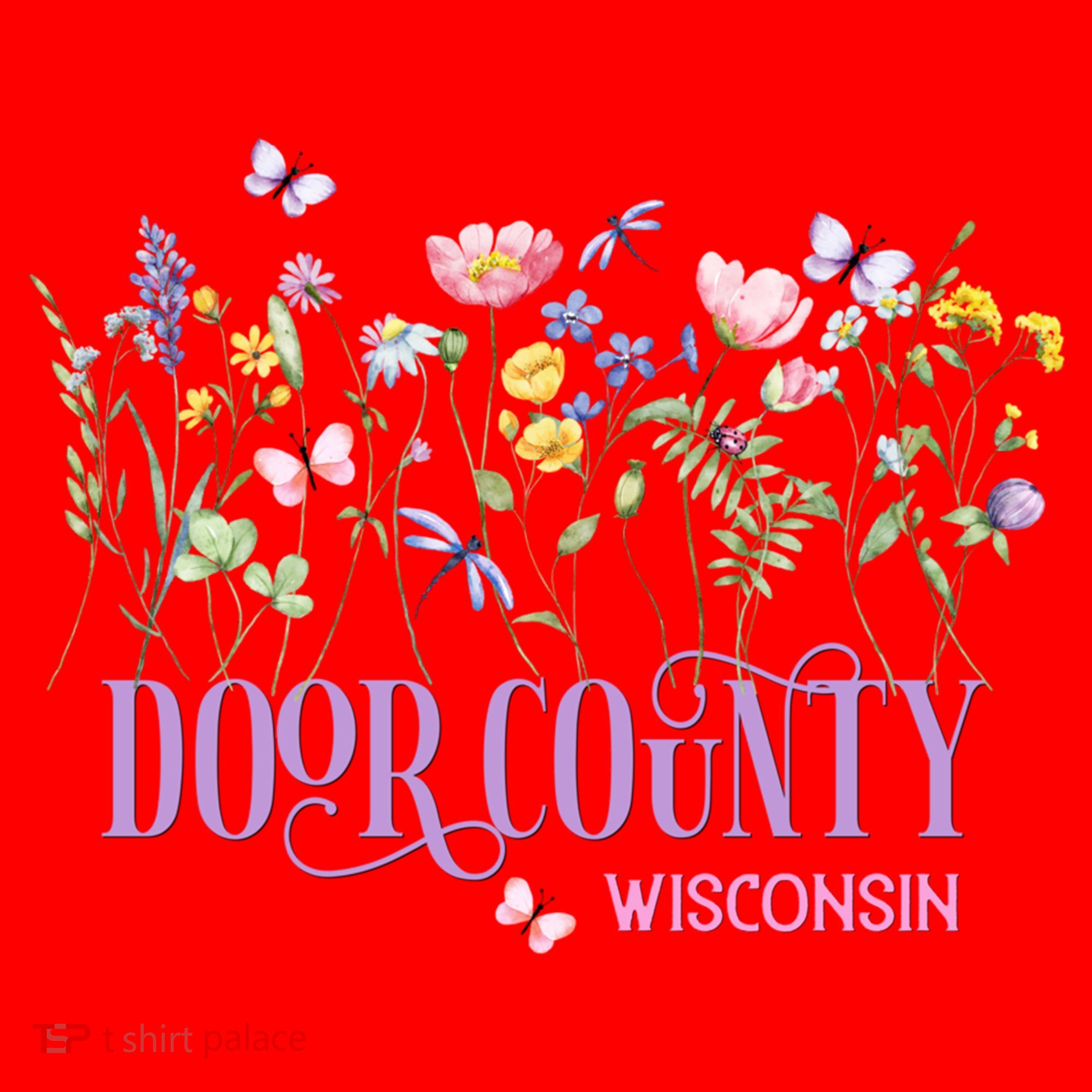 Door County Wisconsin Wildflowers Summer Vacation Souvenir Gift Santa Hat