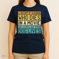 Don't Care Who Dies In A Movie As Long As The Dog Lives T-Shirt thumb 4