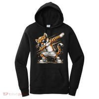Dabbing Cheetah Wear Glasses Cute Funny Cheetah Animal Women's Hoodie thumb 0