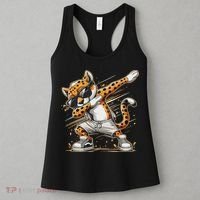 Dabbing Cheetah Wear Glasses Cute Funny Cheetah Animal Women's Tank Top thumb 3