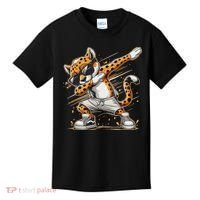 Dabbing Cheetah Wear Glasses Cute Funny Cheetah Animal Kids T-Shirt thumb 0