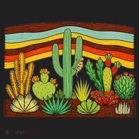 Desert Cactus Western Retro Women's Sweatshirt thumb 2